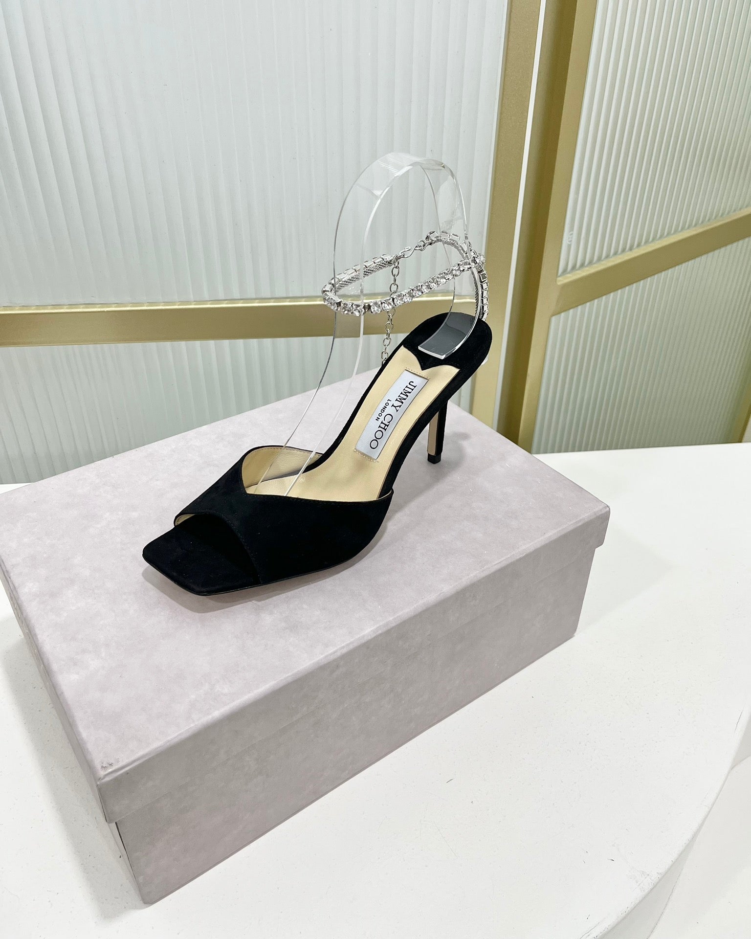 Jimmy Saeda Sandal In Black Suede 587728