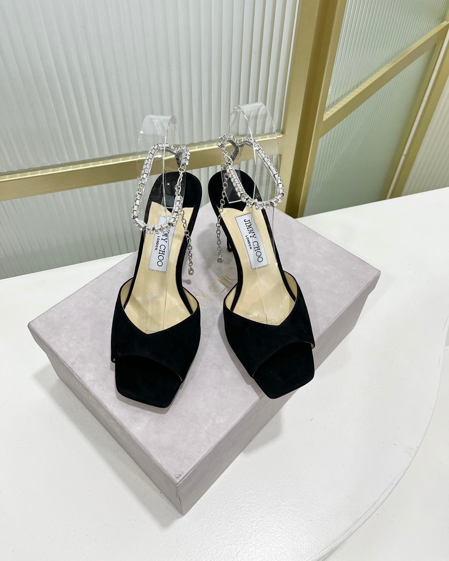 Jimmy Saeda Sandal In Black Suede 587728