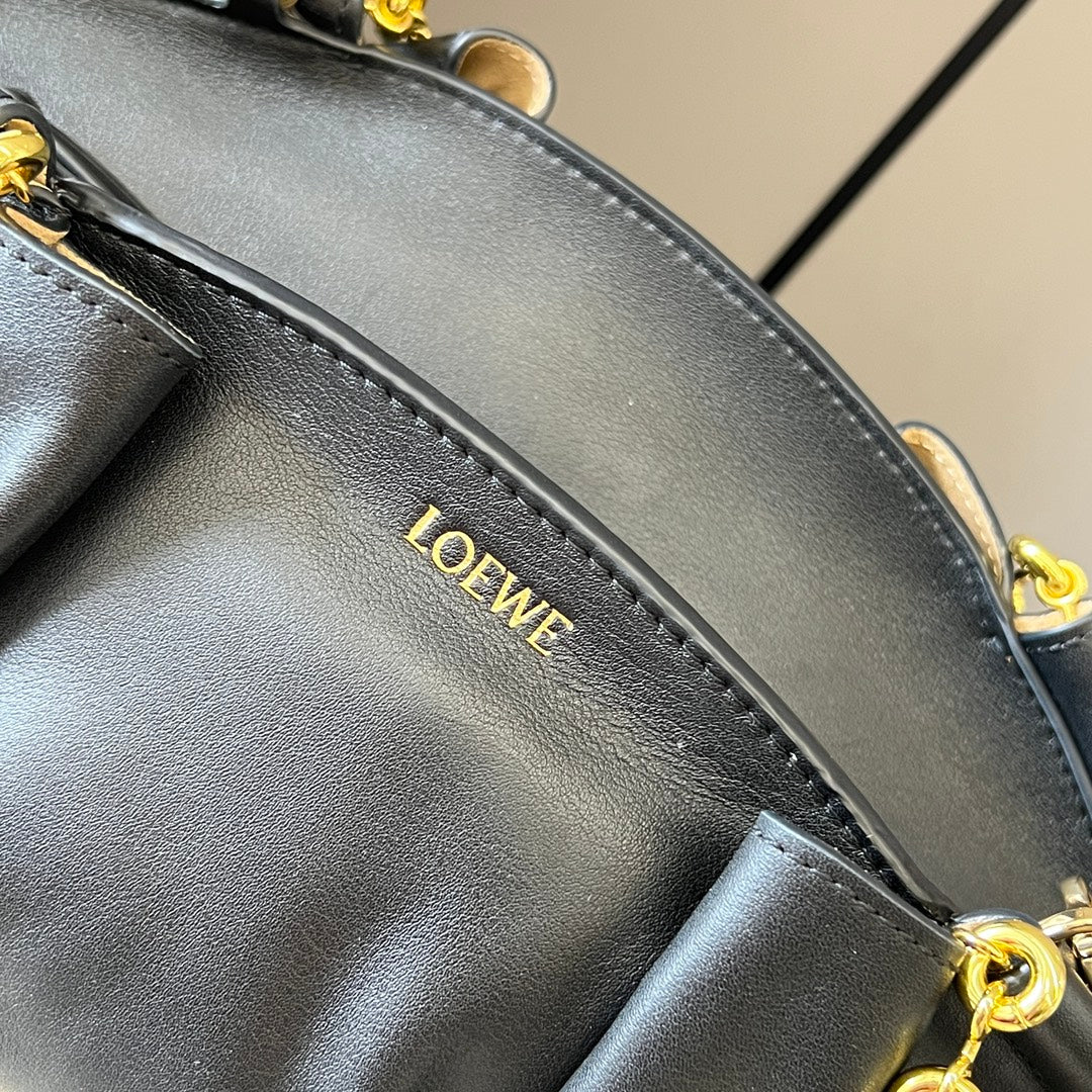 Loewe Small Dumpling Bag 35 Black Calfskin 280637
