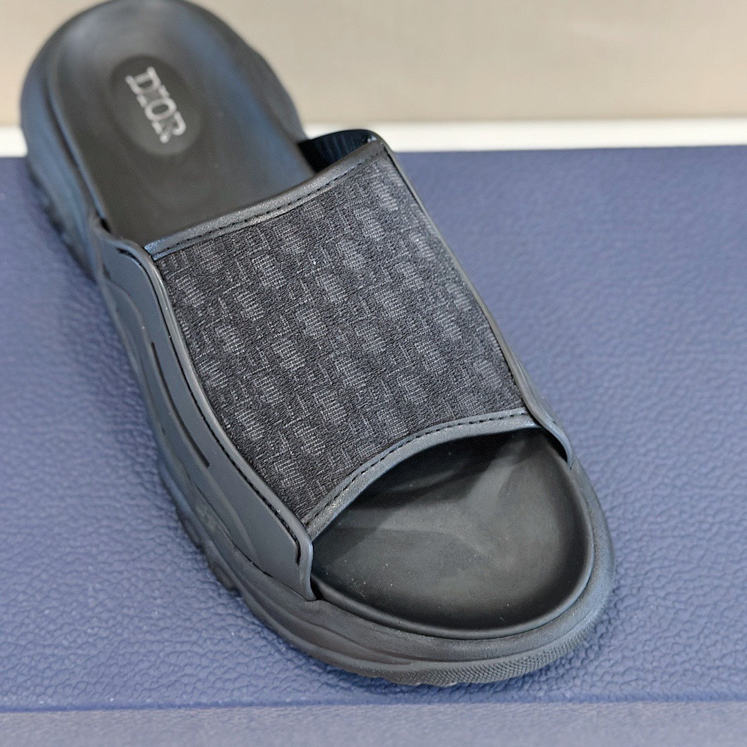 CD H-TOWN SANDAL BLACK JACQUARD
