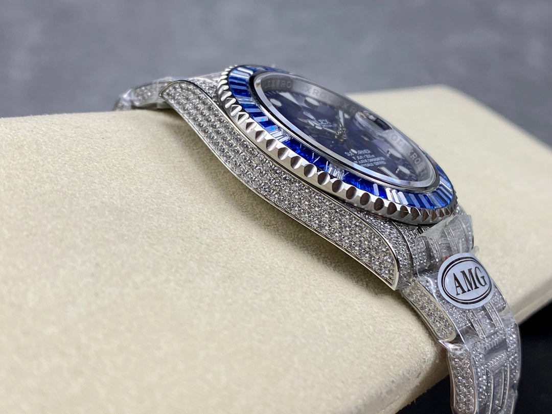 Rolex Submariner Date Green Dial Full Diamond