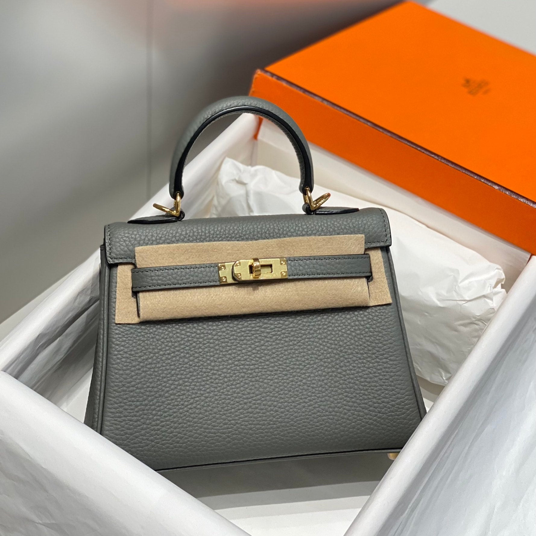 HM Mini Kelly 20cm Togo Leather Gold Hardware