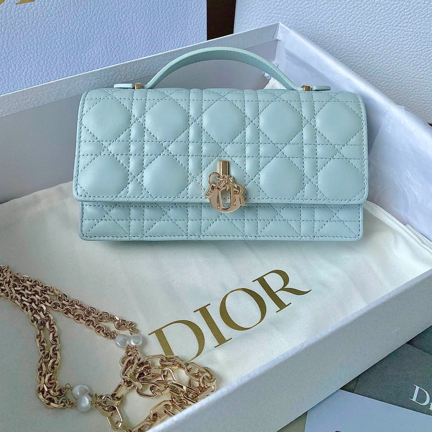 LADY 21 CHAIN BAG LAMBSKIN