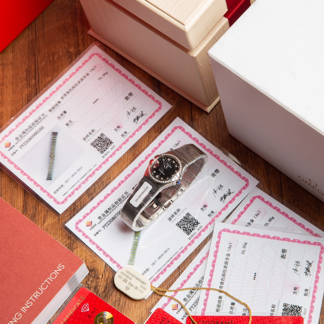 Omega Constellation 27mm Diamond Black Dial