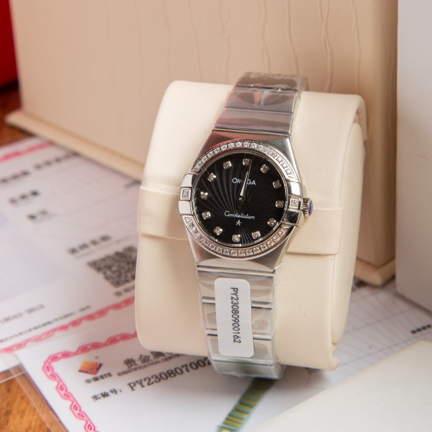 Omega Constellation 27mm Diamond Black Dial