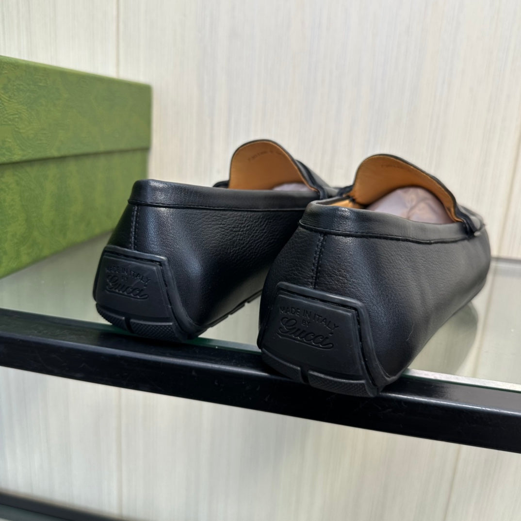 GG Men's Loafer Black Cowhide 165493