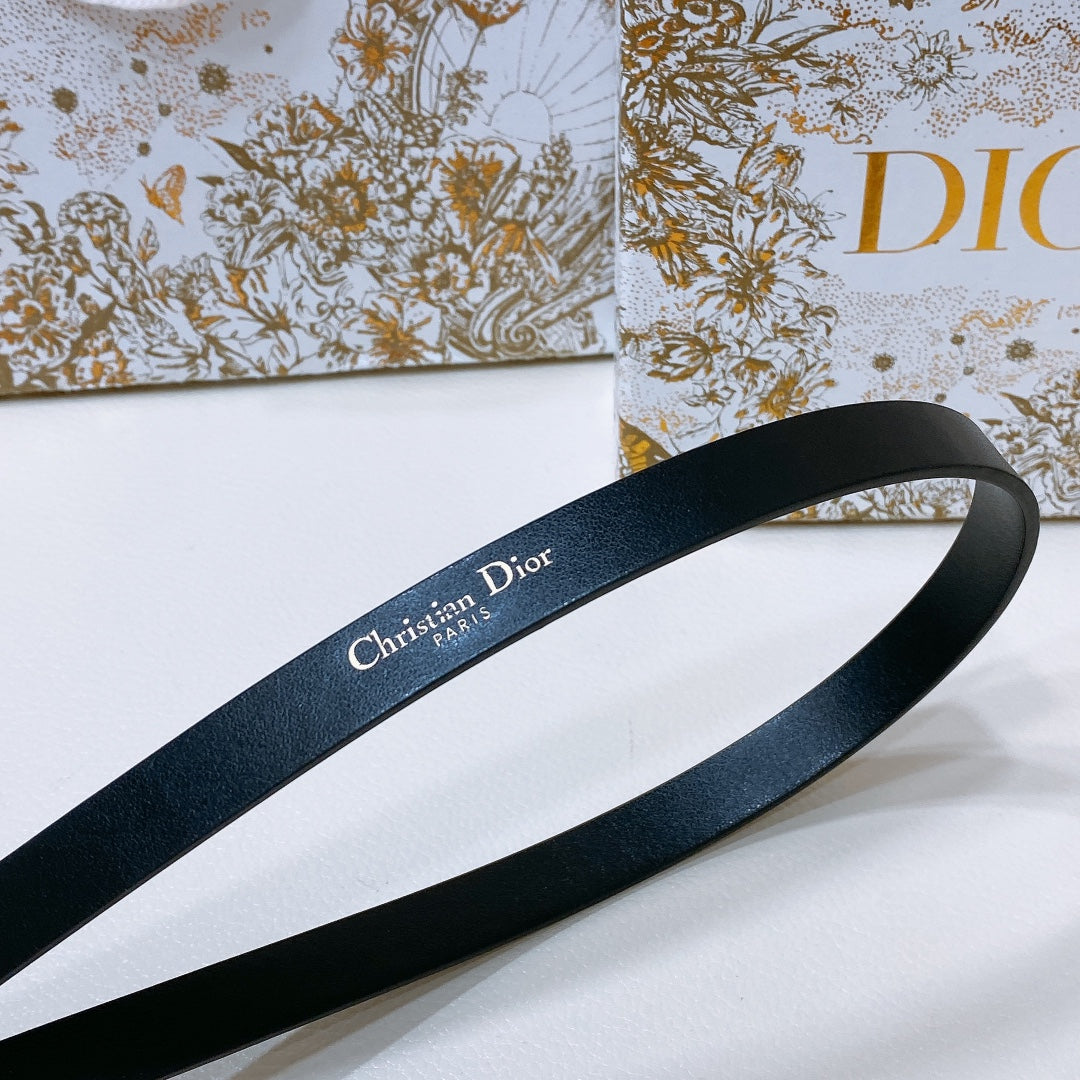 Dior Montaigne Loop Belt 15mm Calfskin 197480