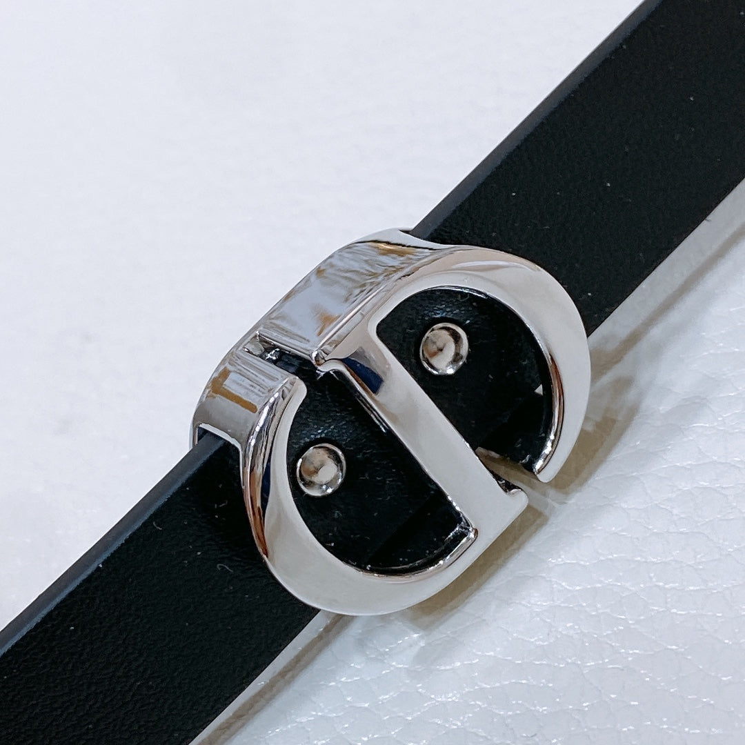 Dior Montaigne Loop Belt 15mm Calfskin 197480