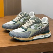 LV RUN WAY TRAINERS SHOES LIGHT GREY
