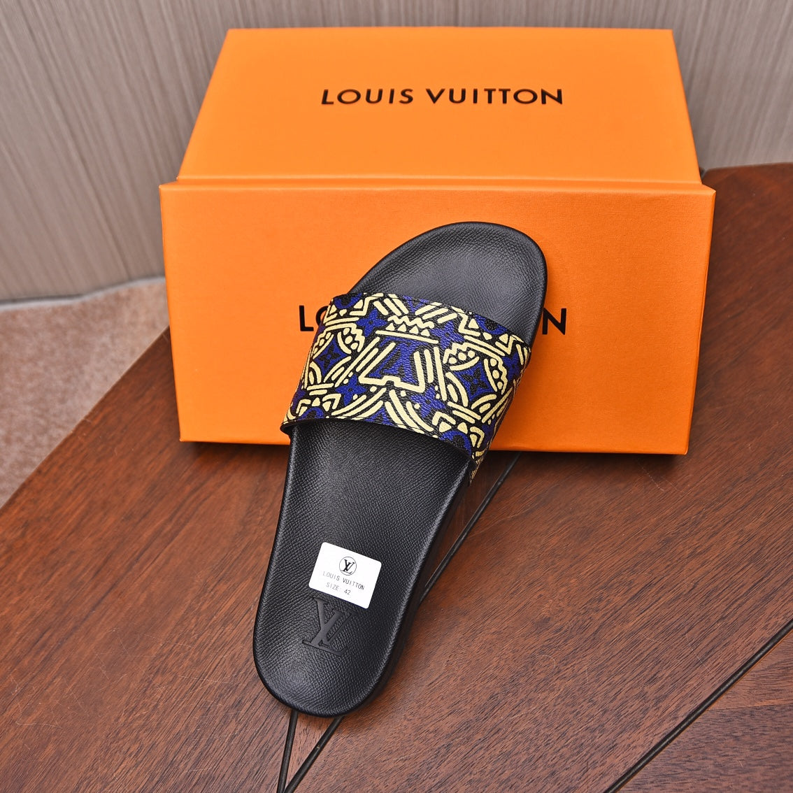 LV MULE SANDAL YELLOW MIX PURPLE CALFSKIN