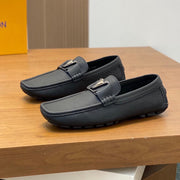 LV LOAFER IN BLACK WRINKLE CALFSKIN