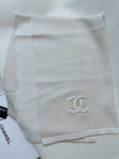 CC Scarf 220 CM In White Cashmere 389886