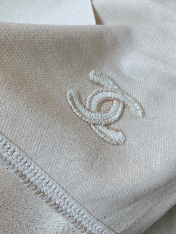 CC Scarf 220 CM In White Cashmere 389886