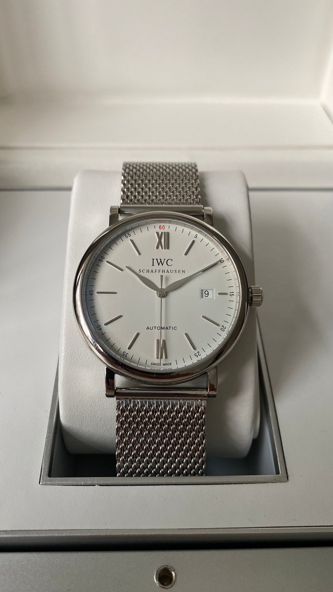 IWC Portofino V2 40mm White Dial Steel Case