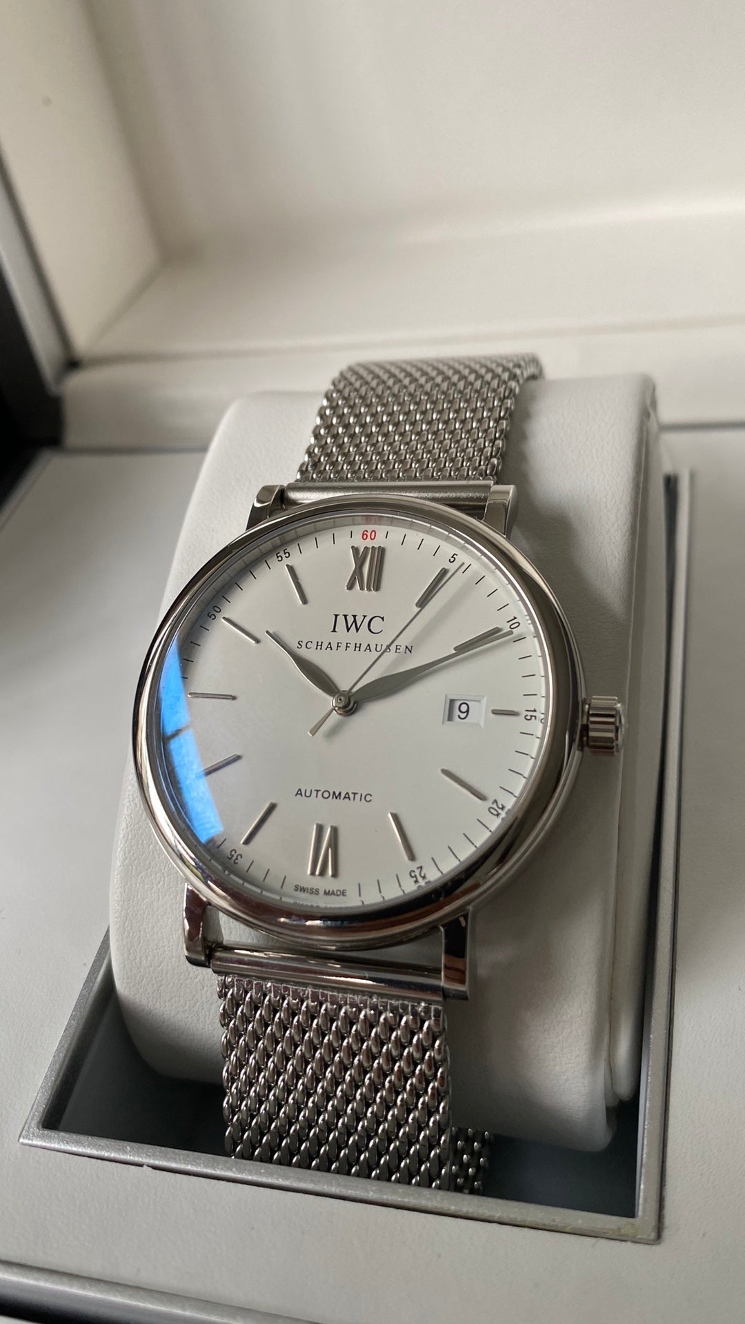IWC Portofino V2 40mm White Dial Steel Case