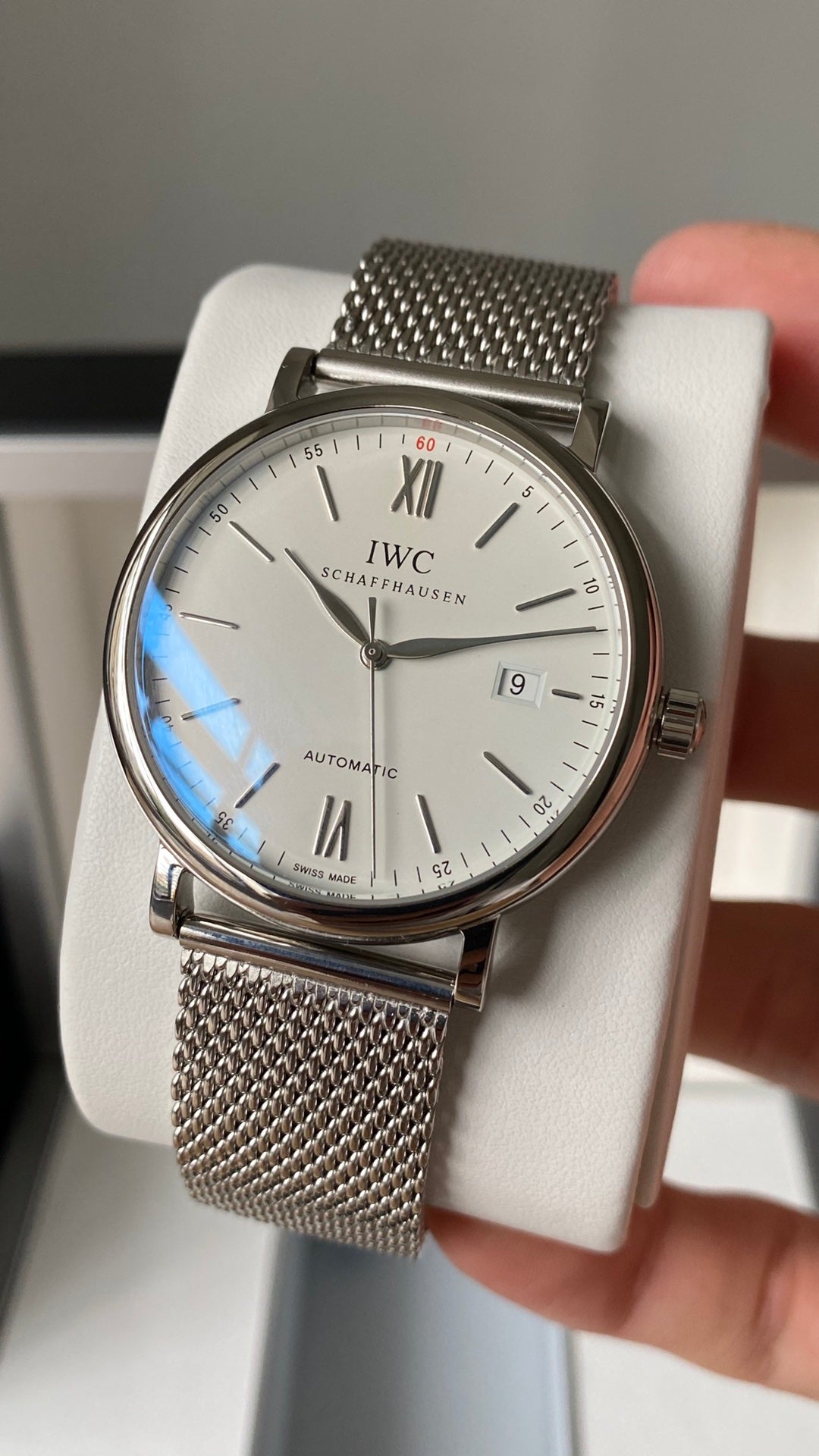 IWC Portofino V2 40mm White Dial Steel Case