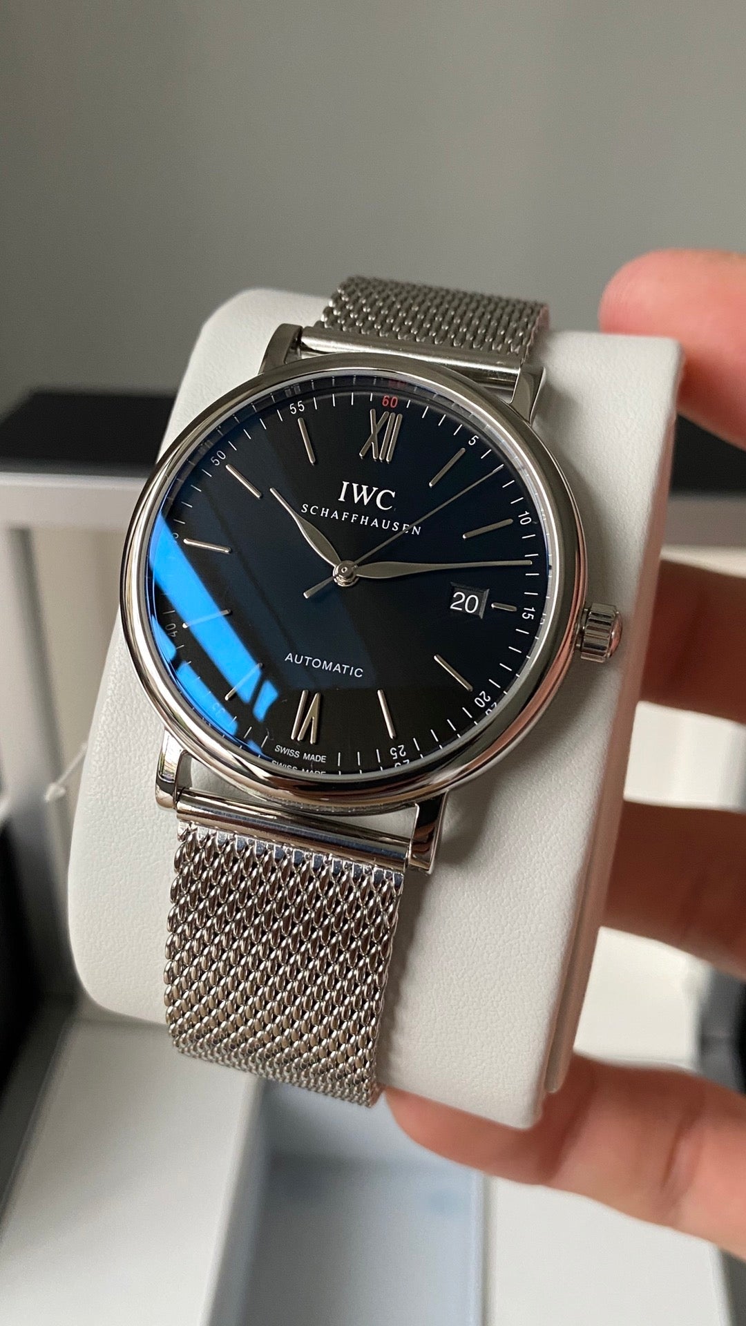IWC Portofino V2 40mm Black Dial Steel Case