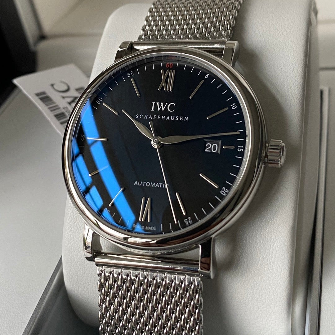 IWC Portofino V2 40mm Black Dial Steel Case
