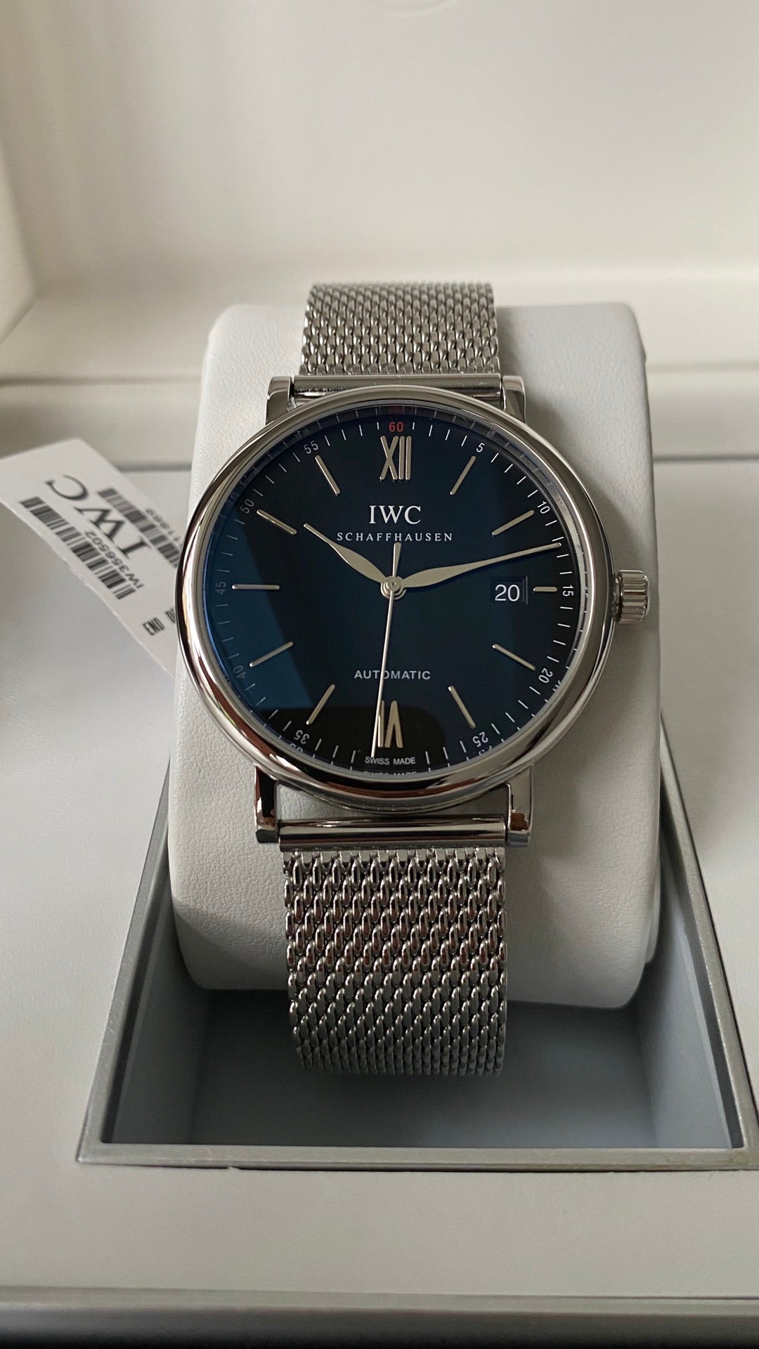 IWC Portofino V2 40mm Black Dial Steel Case