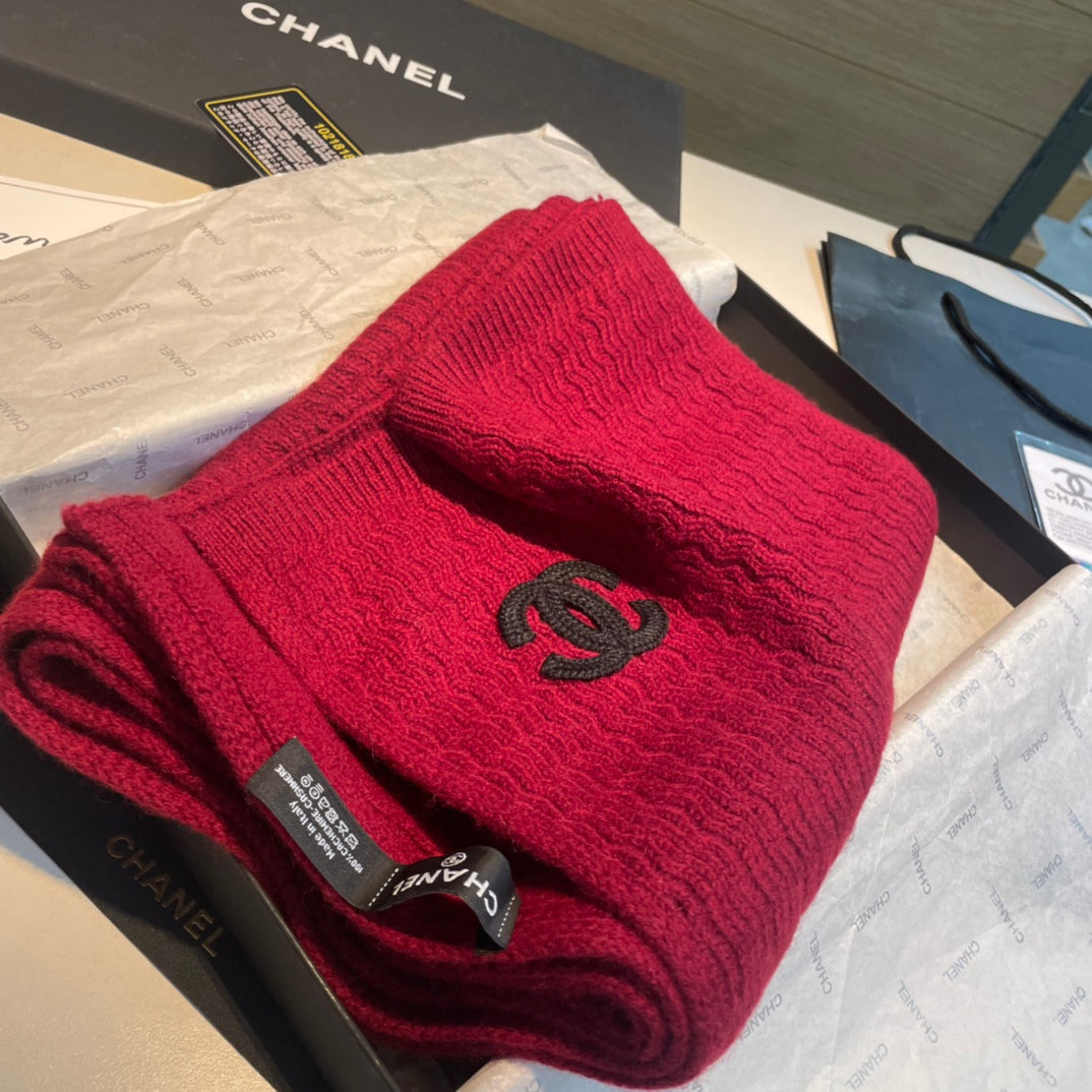 CC Scarf 200 CM In Red Cashmere 411689