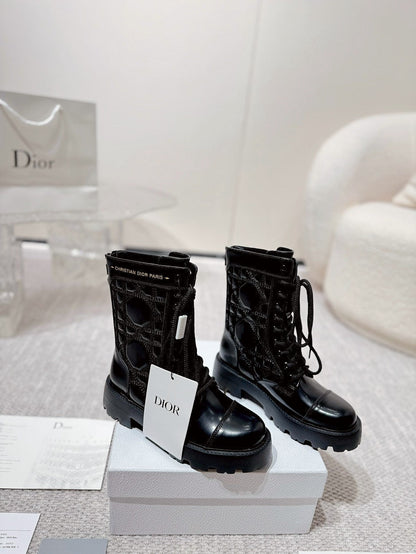 D-Unit Ankle Boot 40mm In Black Glossy Calfskin 988757