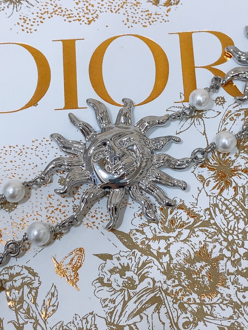 Dior Toile de Jouy Soleil Chain Belt 206367