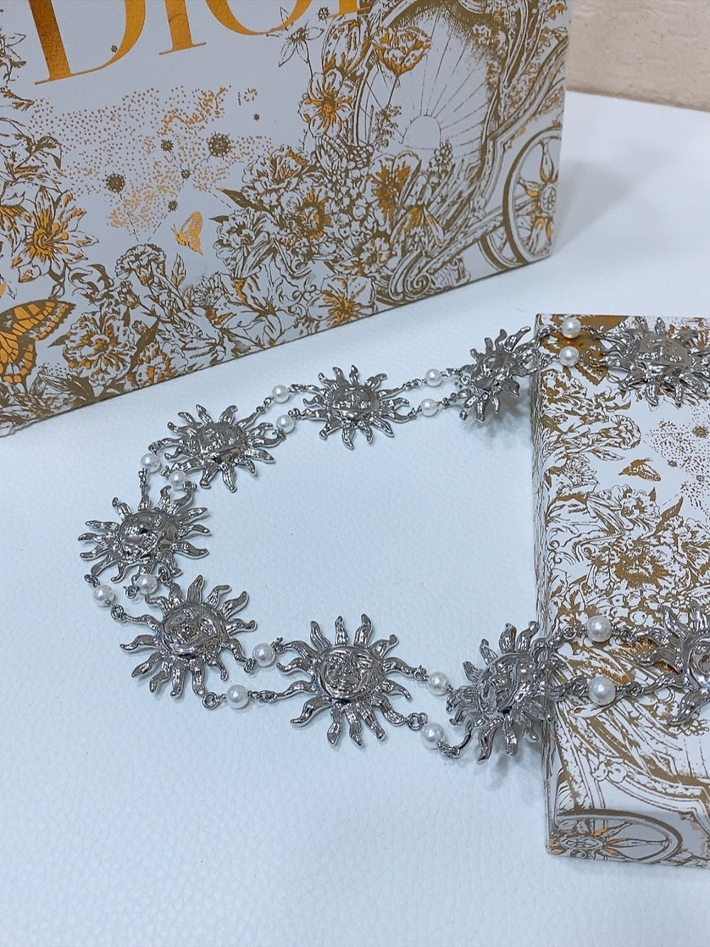 Dior Toile de Jouy Soleil Chain Belt 206367