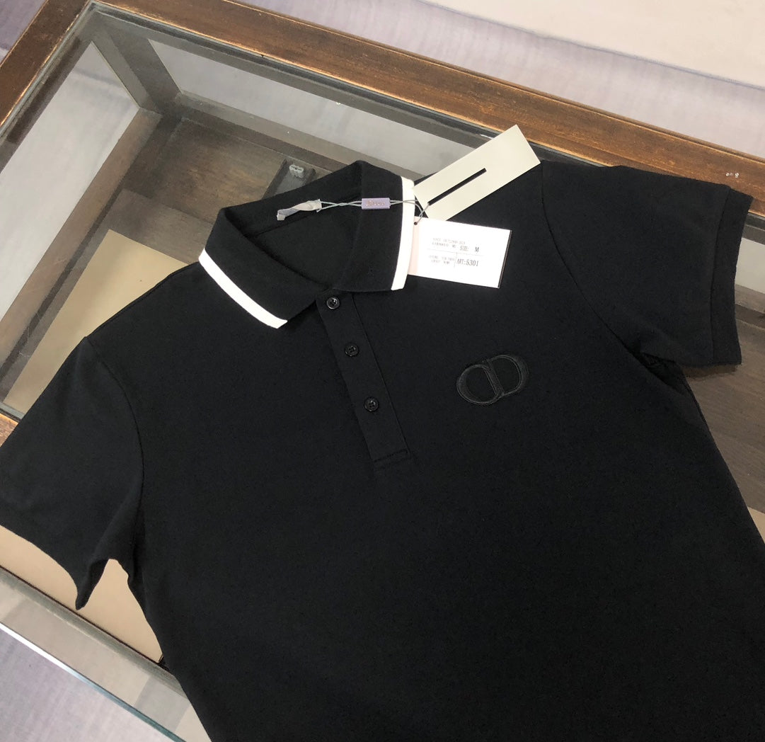 CD 26A Men Short-Sleeve Collared Polo Shirt Cotton 290803