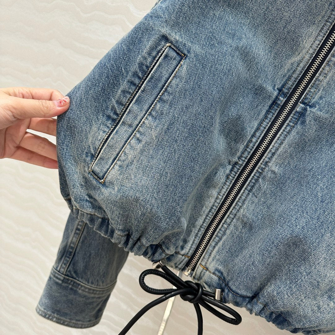 Loewe Jacket Blue Denim Fabric