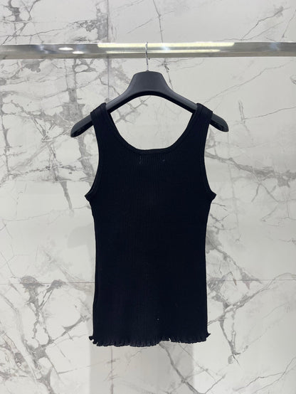 Fendi Knitted Vest Black Cotton