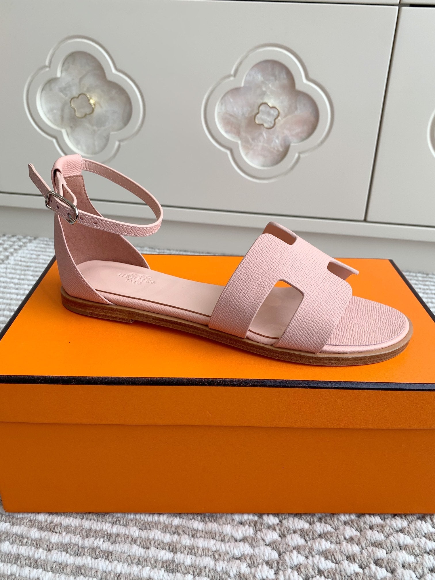 HM Santorini Sandal Pink Cowhide 291383