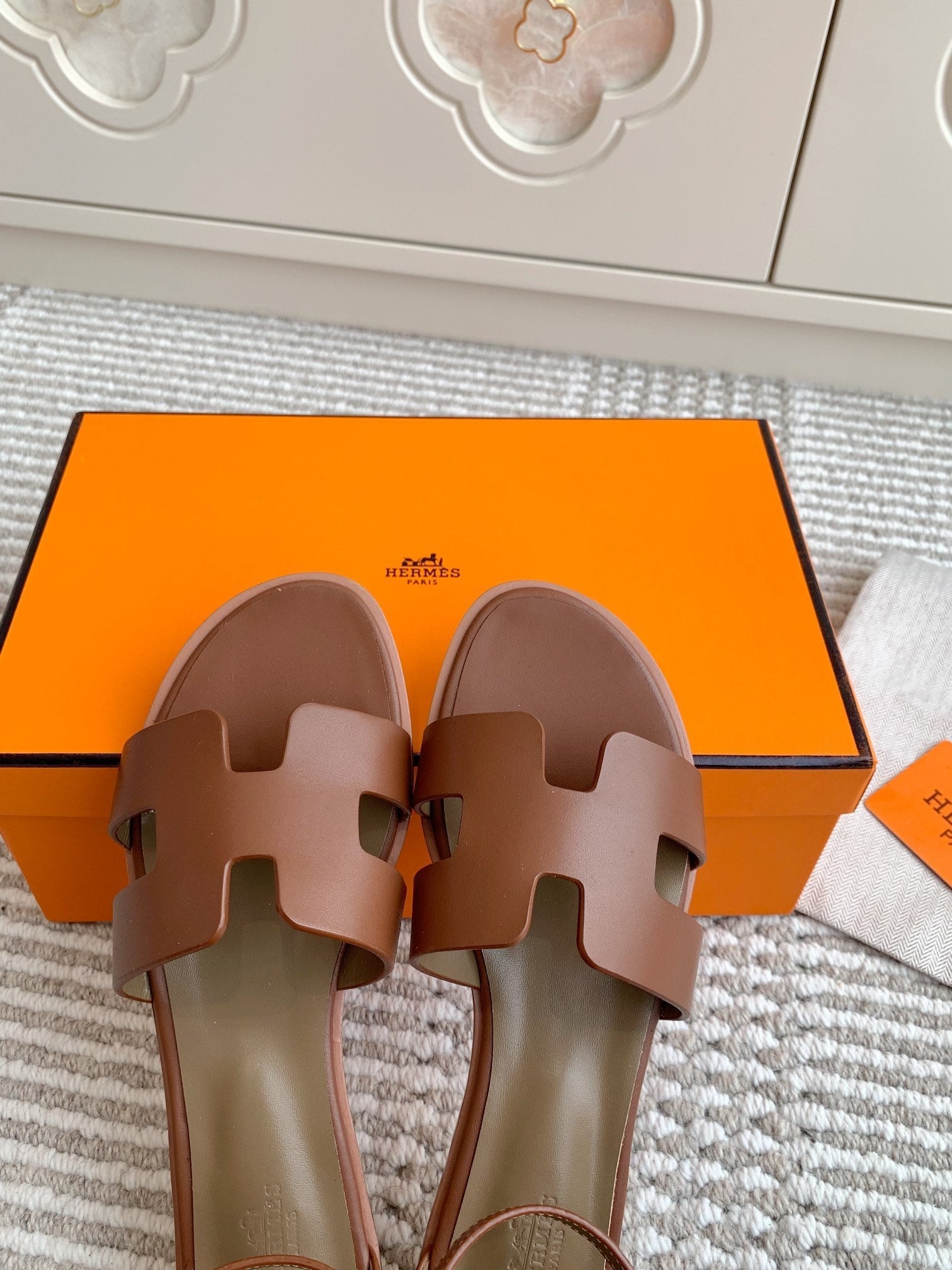 HM Santorini Sandal Brown Cowhide 291385