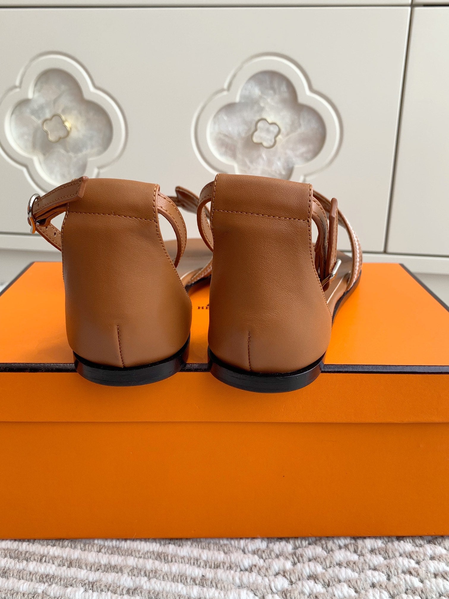 HM Santorini Sandal Brown Cowhide 291389