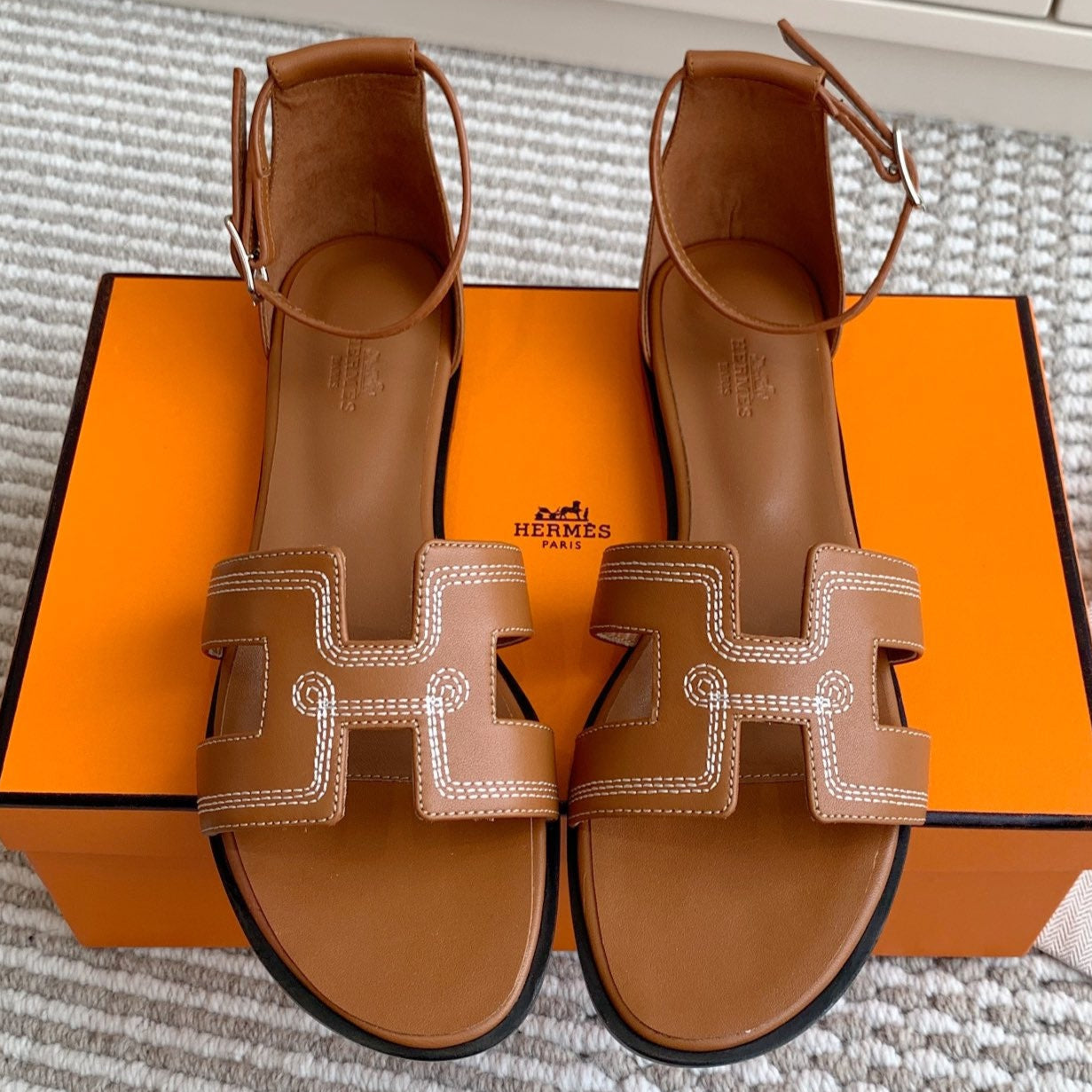 HM Santorini Sandal Brown Cowhide 291389
