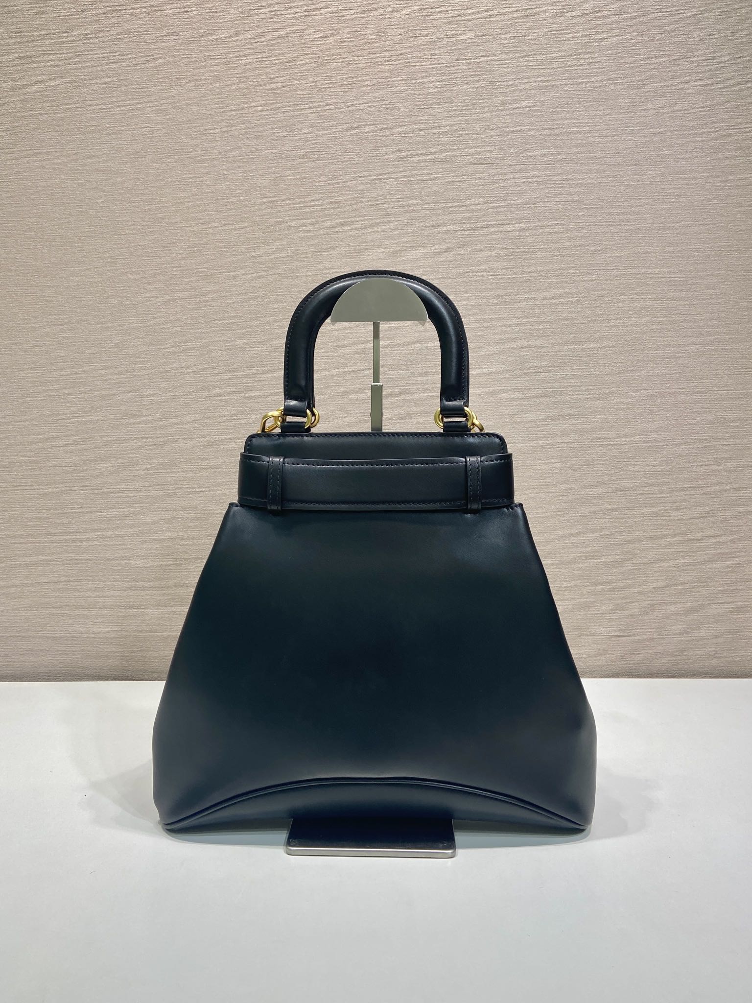 Prada 2026 Etude Tote Bag 31cm Black Calfskin 345464