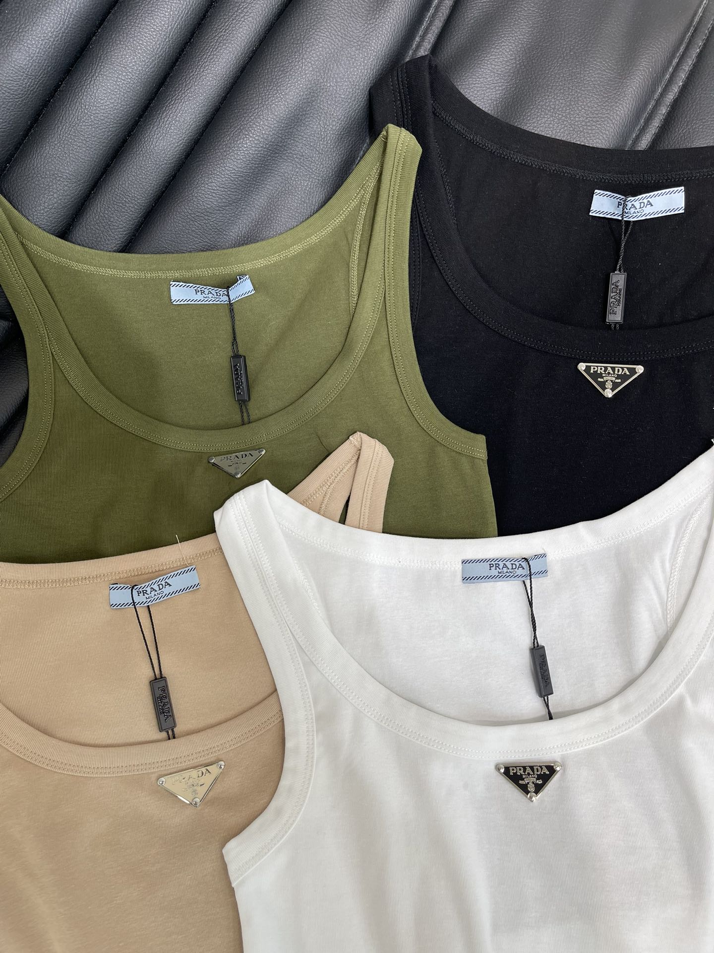 Prada 2026 Prada Jersey Cropped Top Cotton