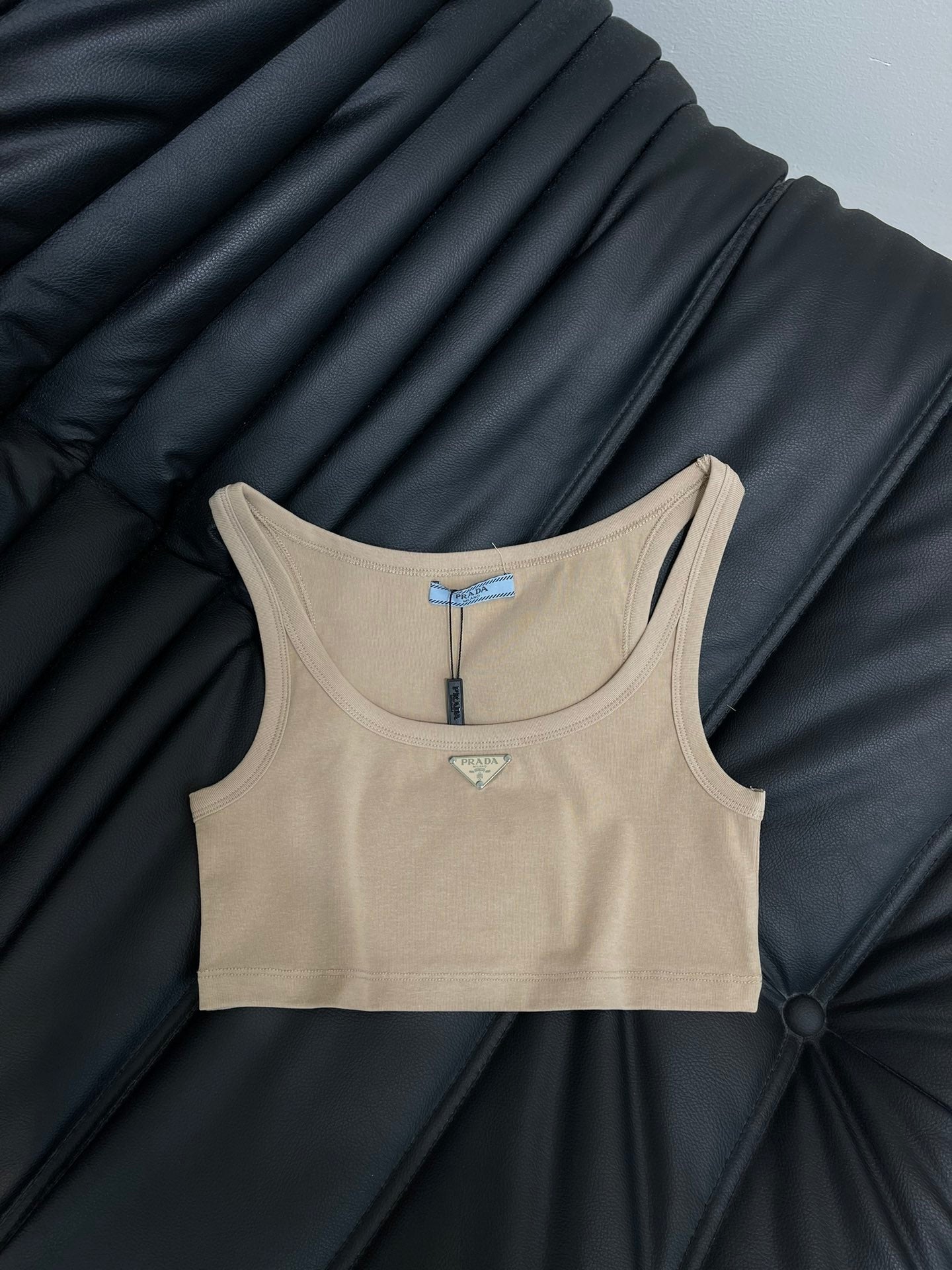 Prada 2026 Prada Jersey Cropped Top Cotton