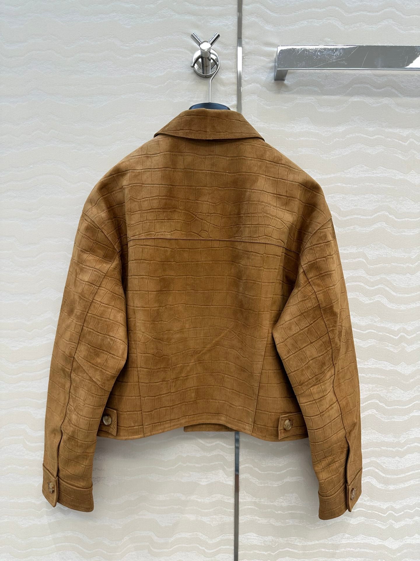 Loewe 25 Suede Jacket Windsor Tan