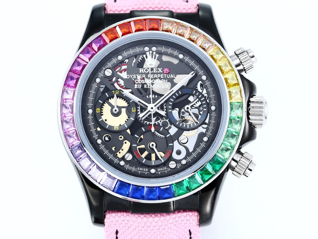 Rolex Daytona 43mm Black Pink Diamond