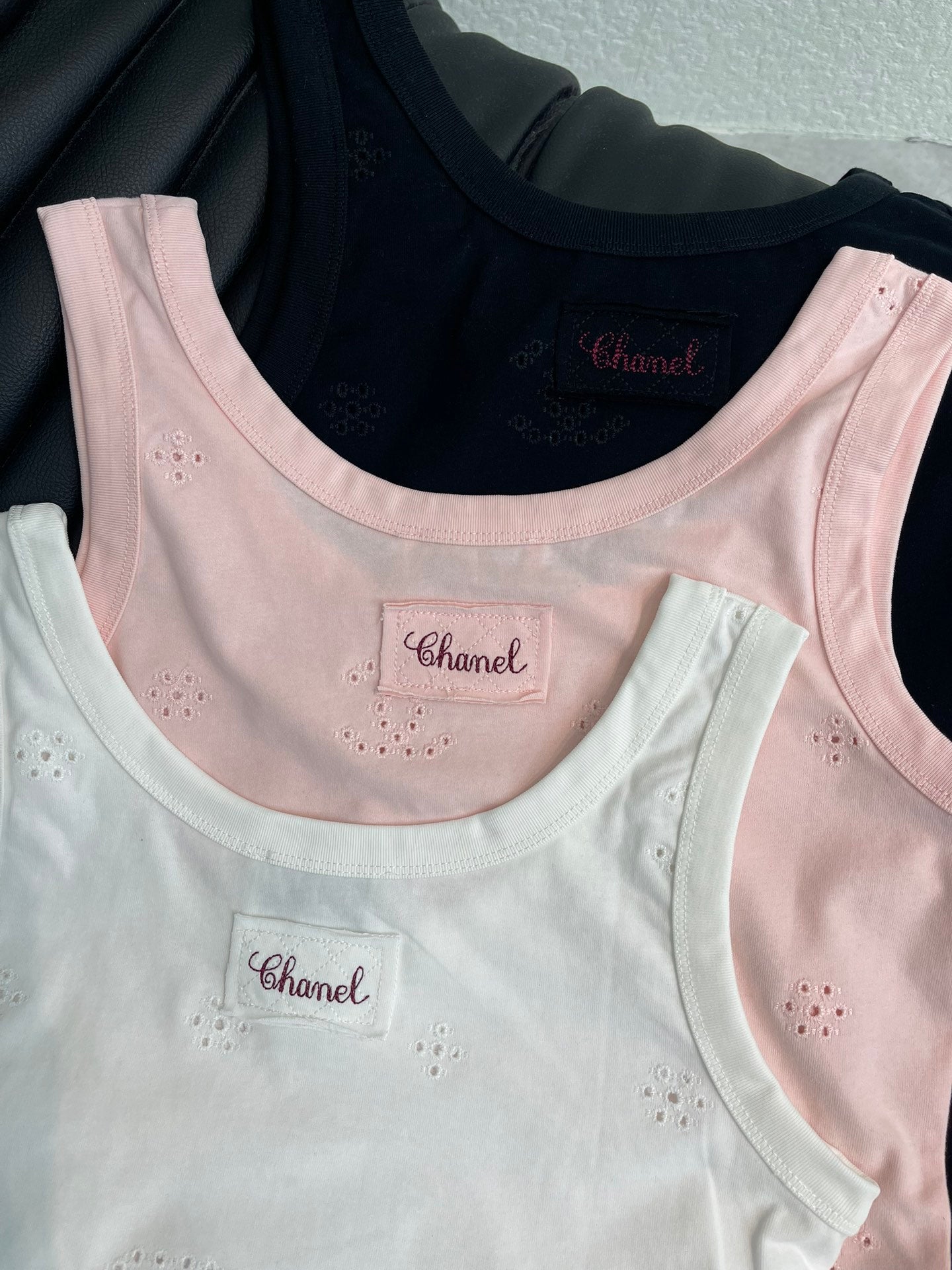 Chanel 2026 Openwork Embroidered Vest Cotton 362446