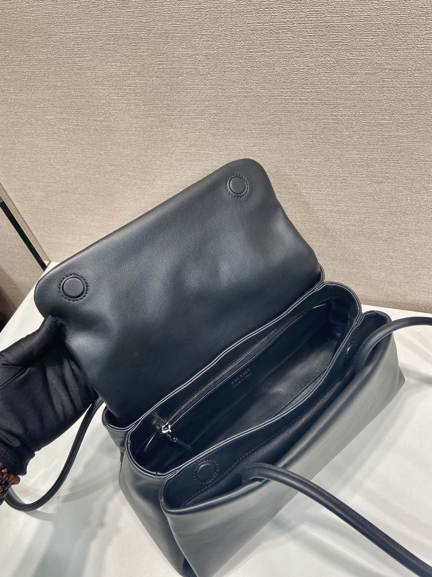 Prada 2026 Passage Bag 28cm Black Leather 282812