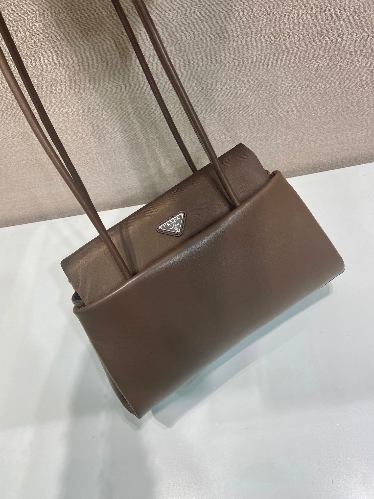 Prada 2026 Passage Bag 28cm Brown Leather 282814
