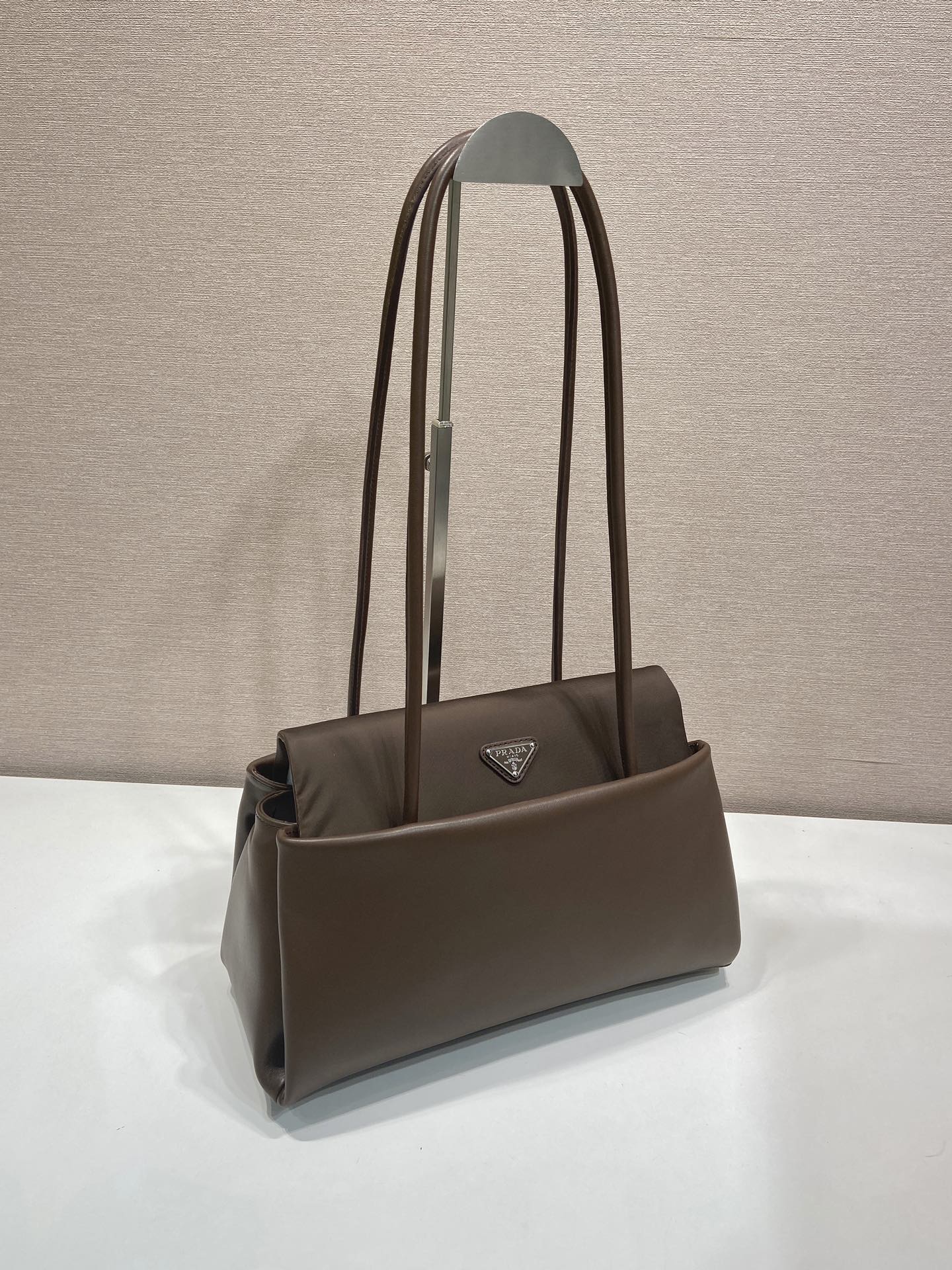 Prada 2026 Passage Bag 28cm Brown Leather 282814