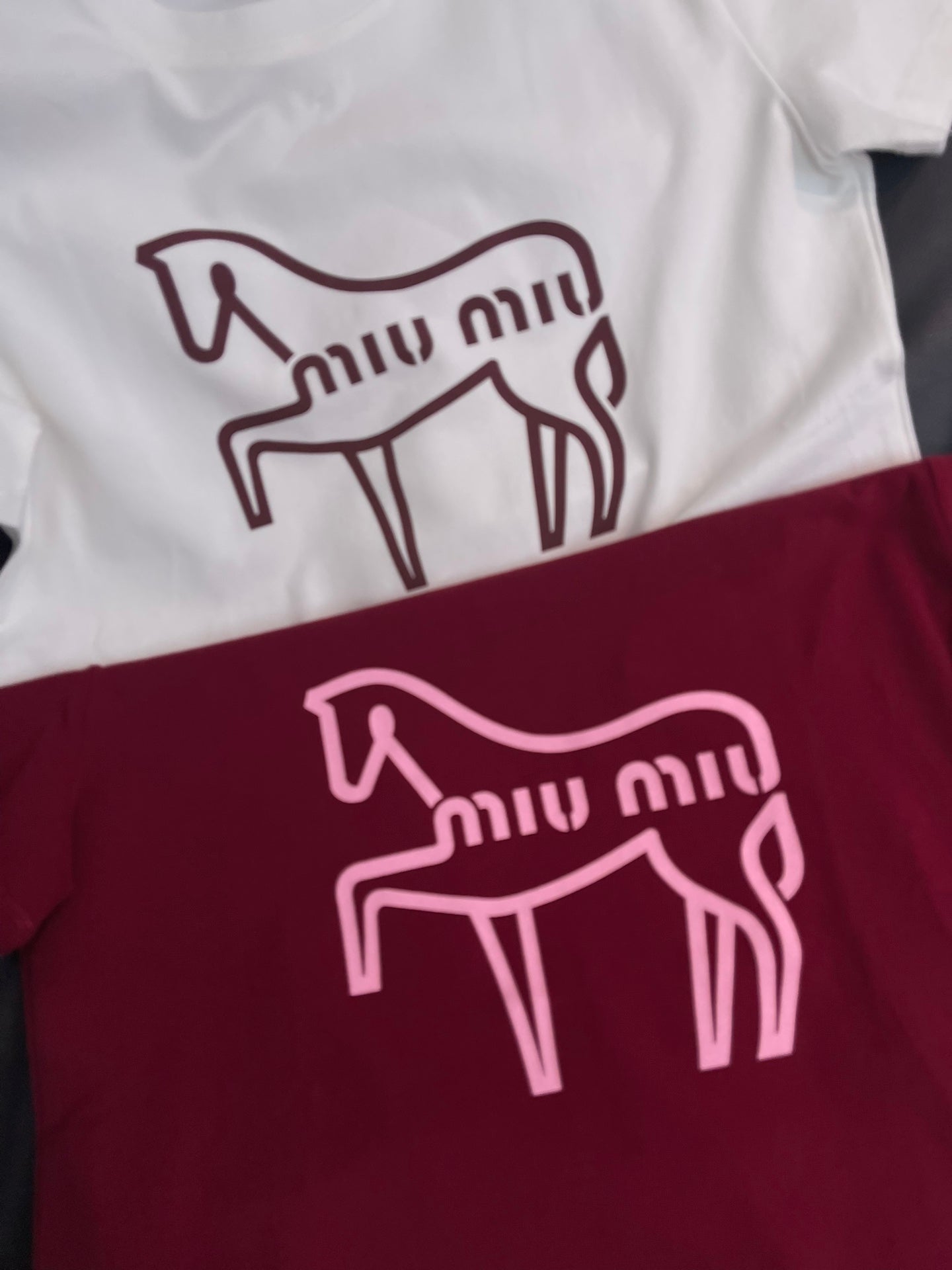 Miumiu 2026 Crew Neck Short-Sleeve T-Shirt with Logo Cotton 344319