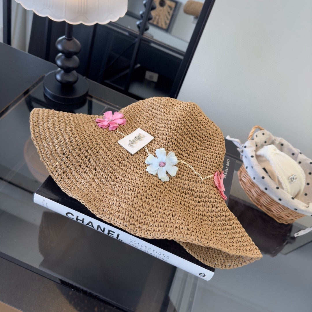 YSL Flower Straw Hat 295181