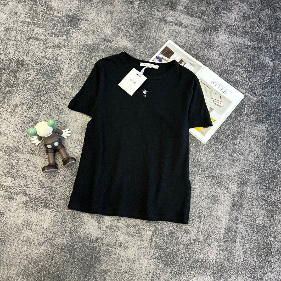 Dior 2026 T-shirt White Black Cotton 359215