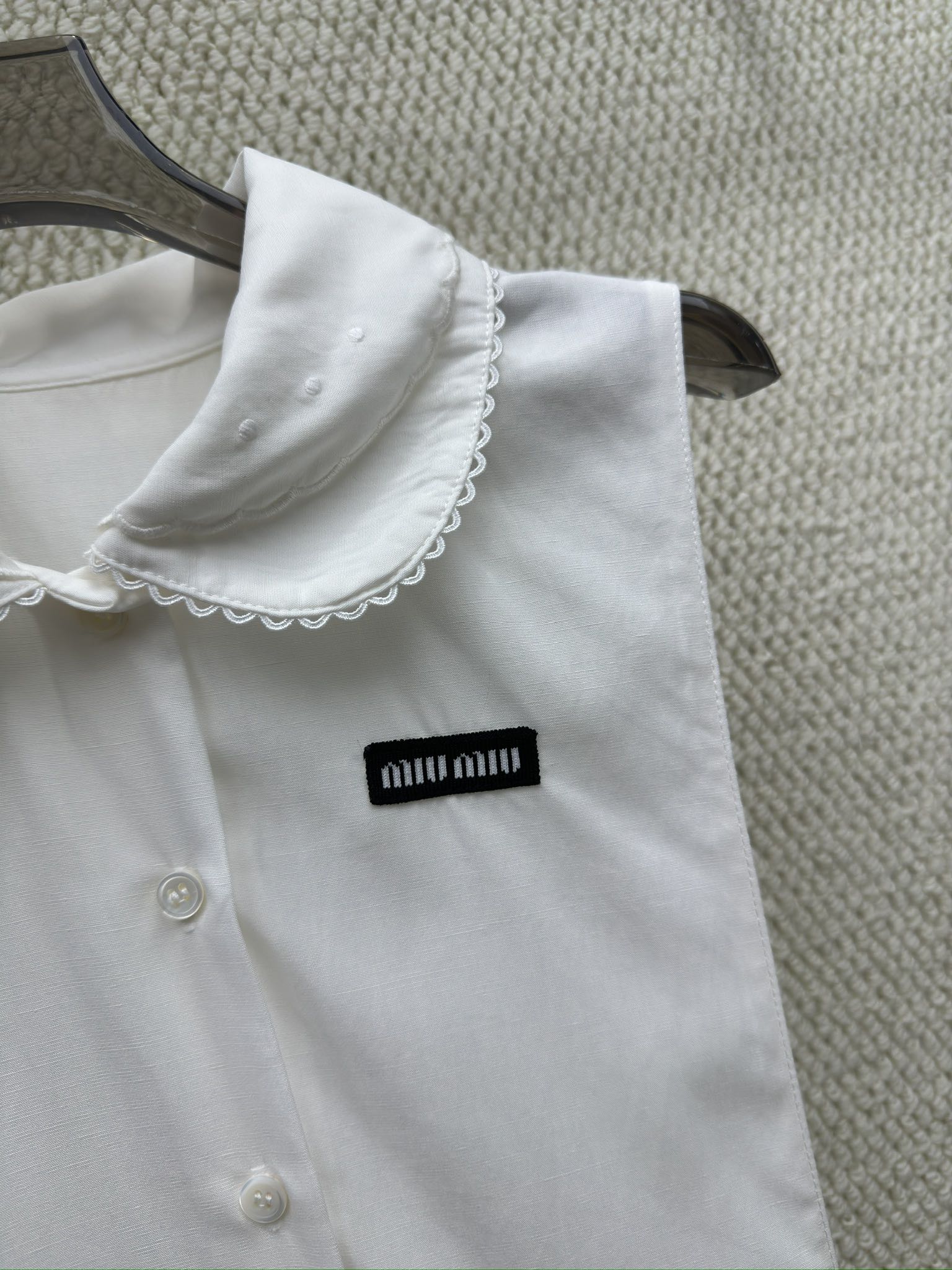 Miumiu 2026 Vest Dress White Cotton 226003