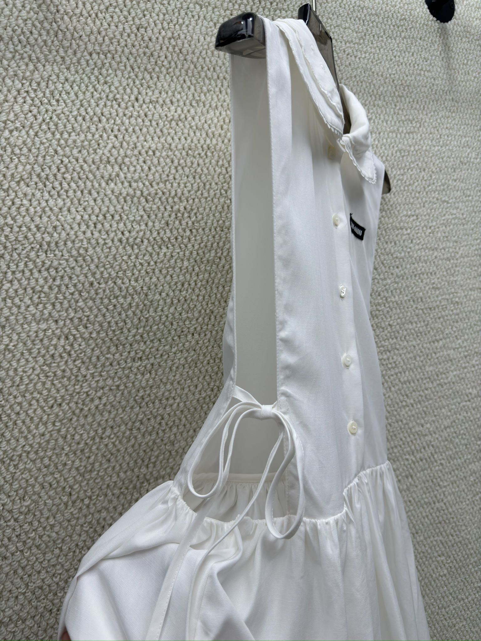 Miumiu 2026 Vest Dress White Cotton 226003