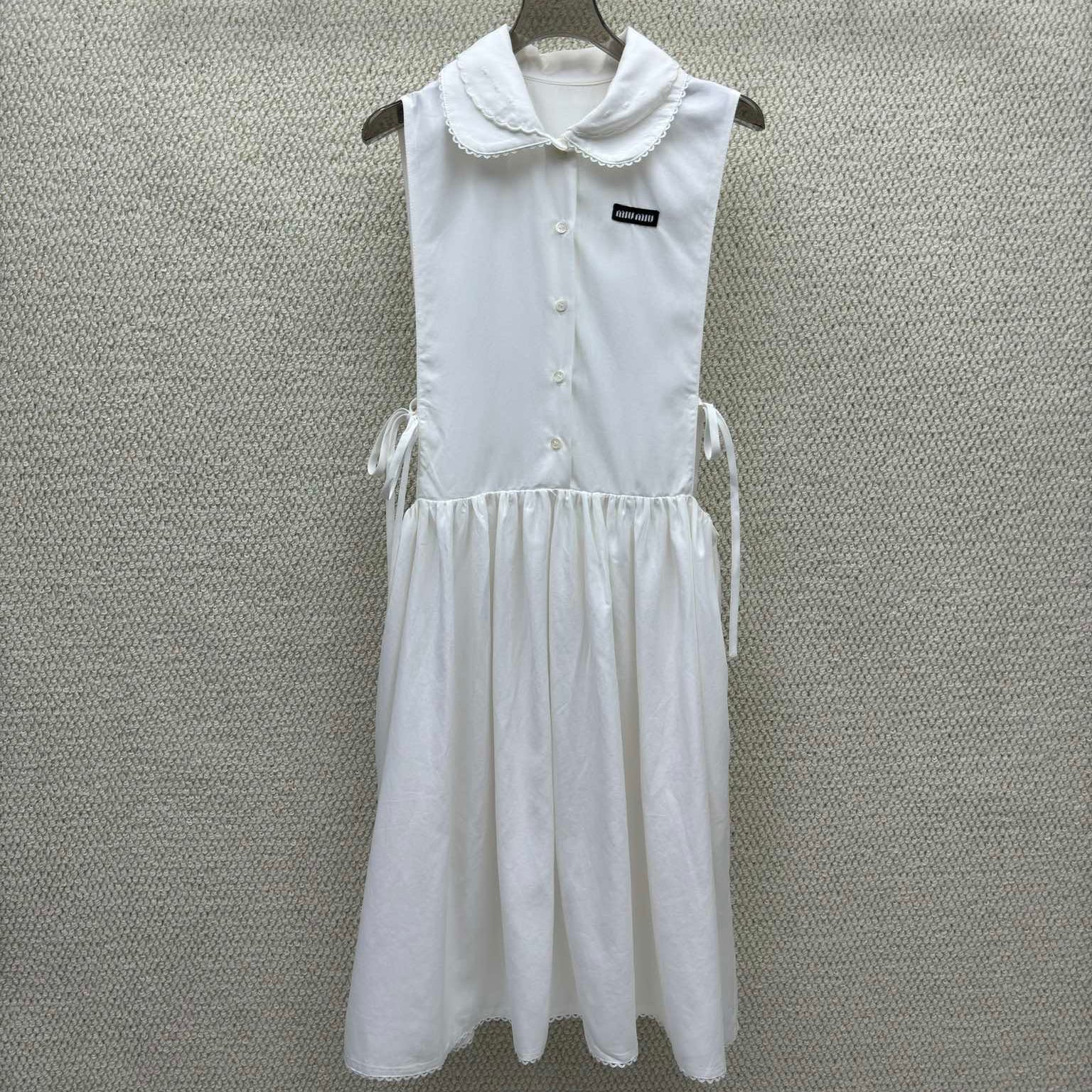 Miumiu 2026 Vest Dress White Cotton 226003