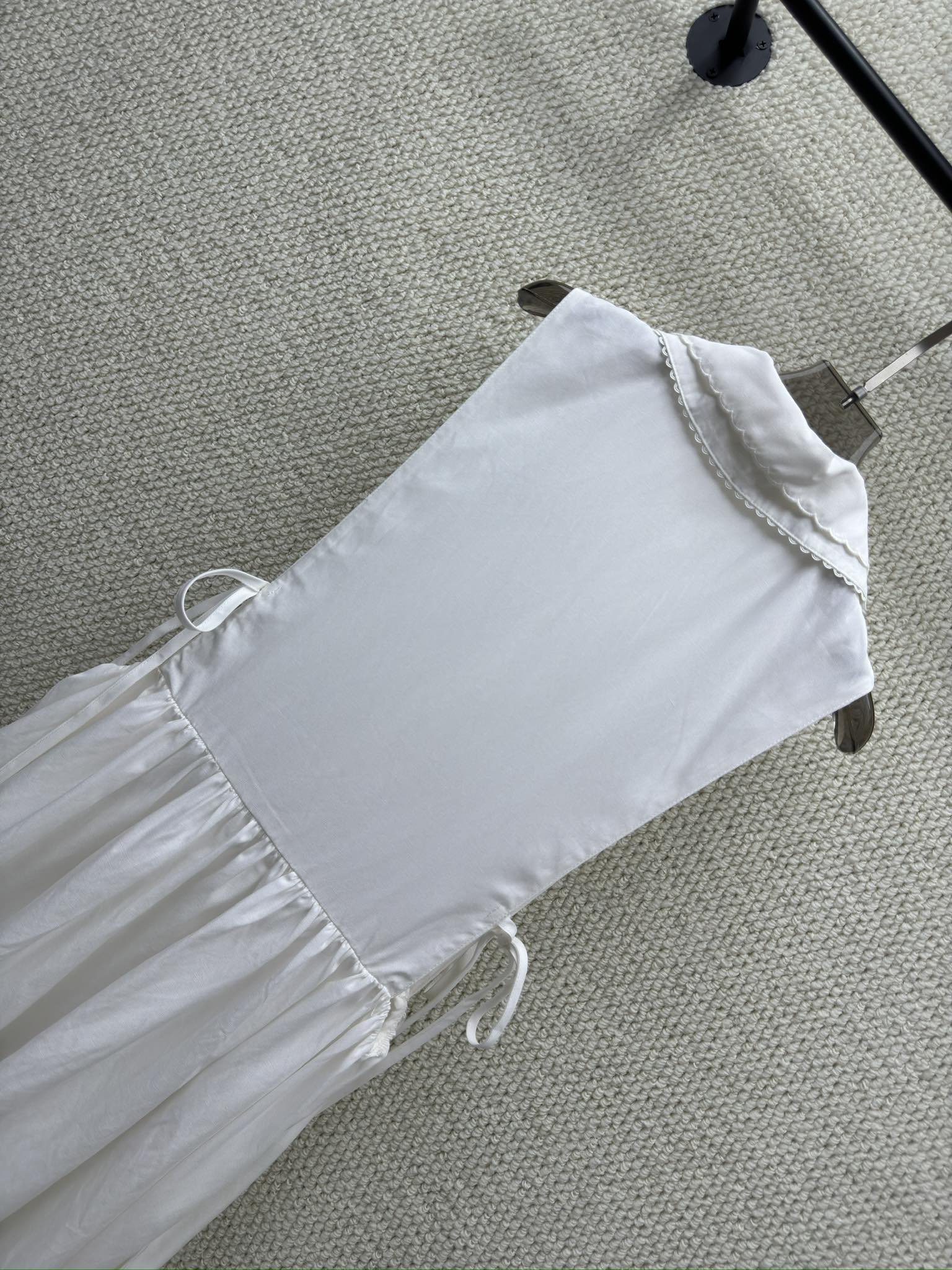 Miumiu 2026 Vest Dress White Cotton 226003